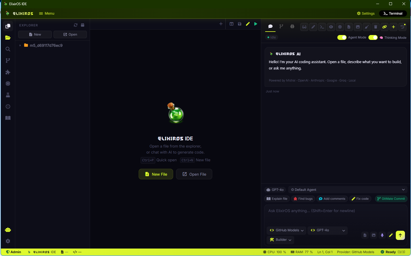 ElixirOS Interface